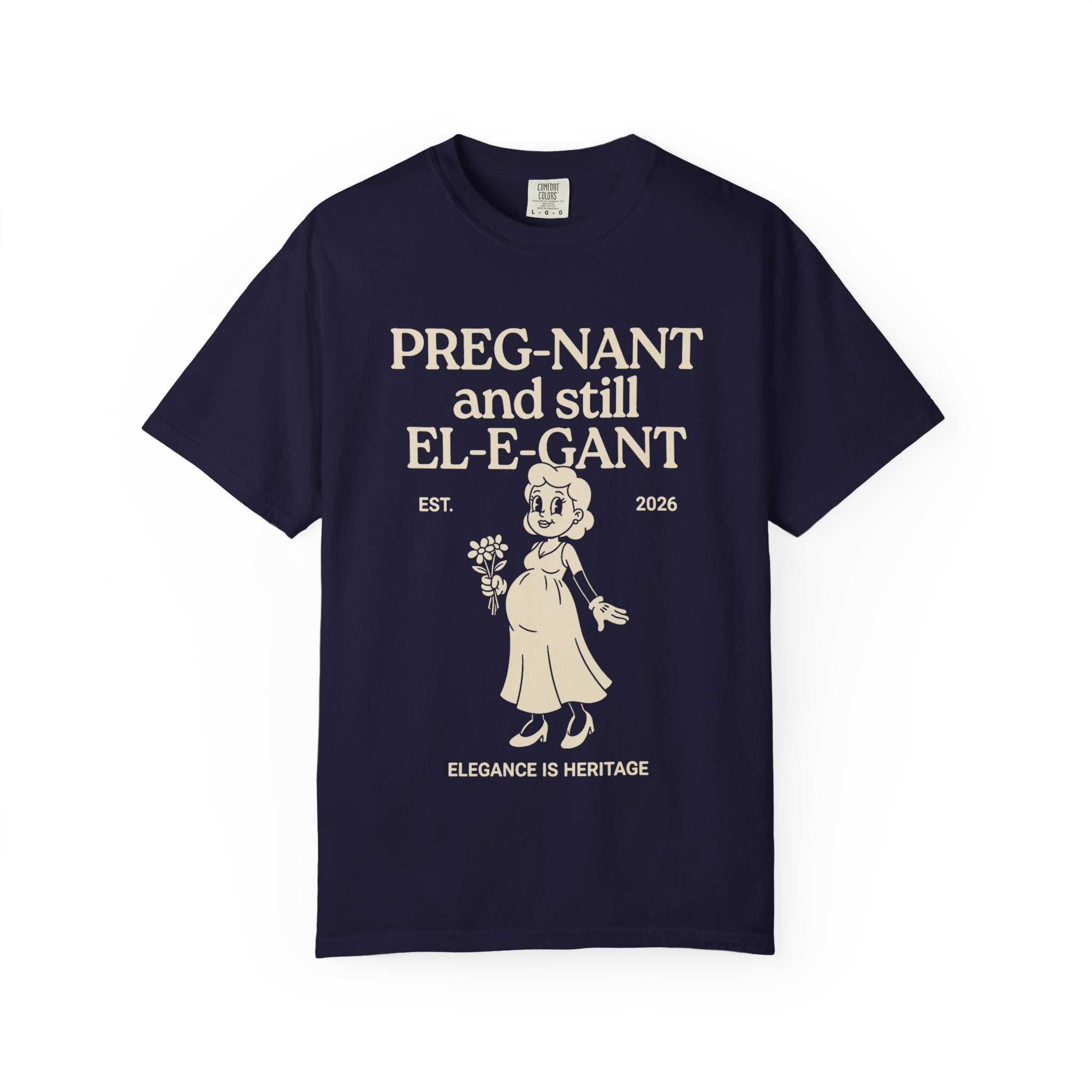 Pregnant & Elegant (Cartoon) T-shirt