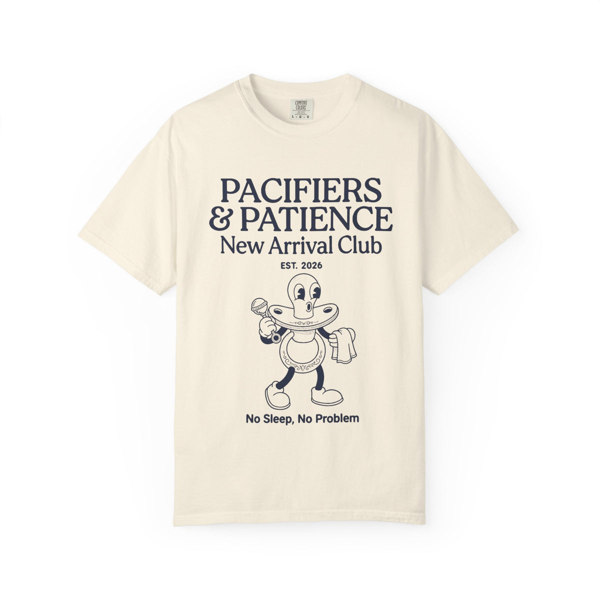 Pacifiers & Patience (Cartoon) T-shirt