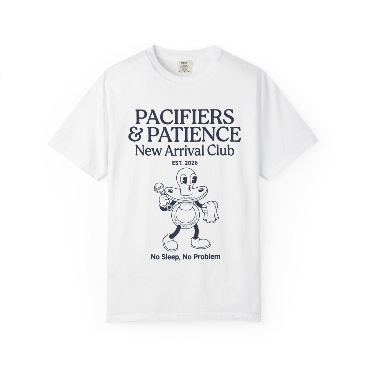 Pacifiers & Patience (Cartoon) T-shirt