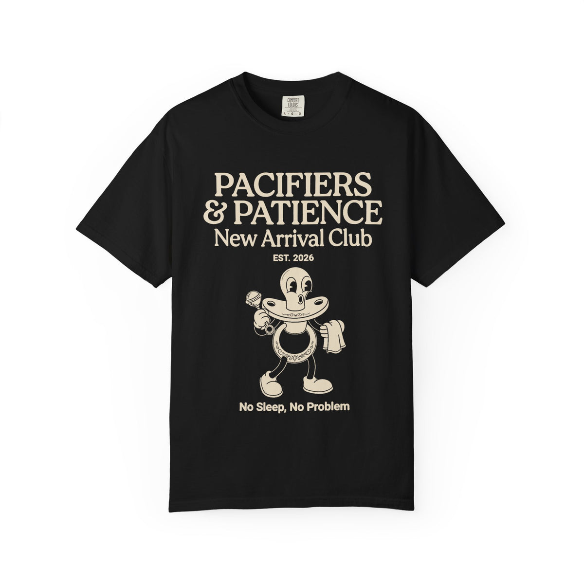 Pacifiers & Patience (Cartoon) T-shirt