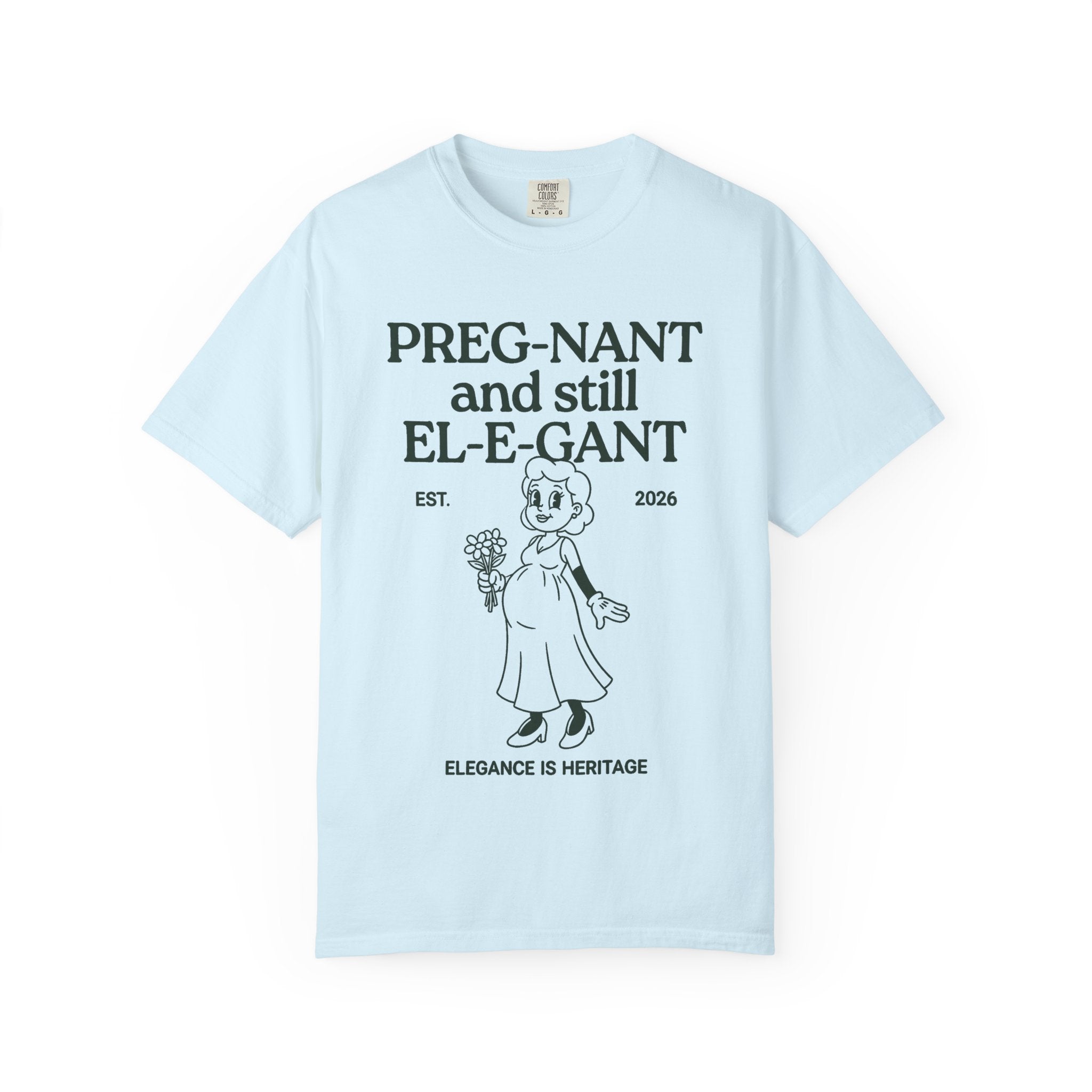 Pregnant & Elegant (Cartoon) T-shirt