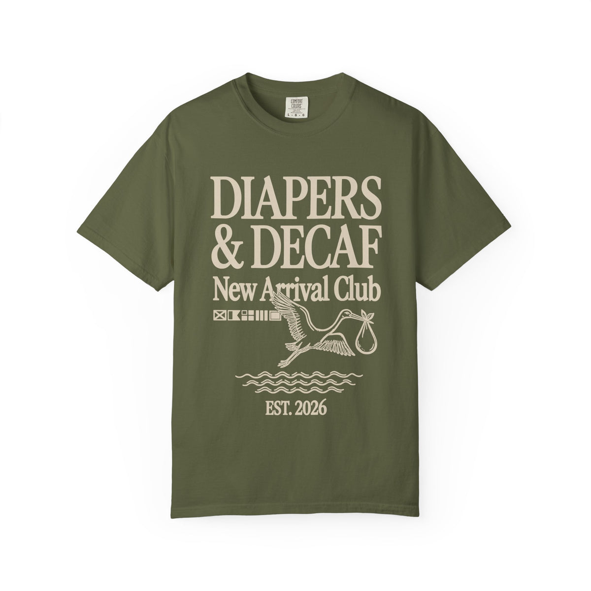 Diapers & Decaf (Nautical) T-shirt