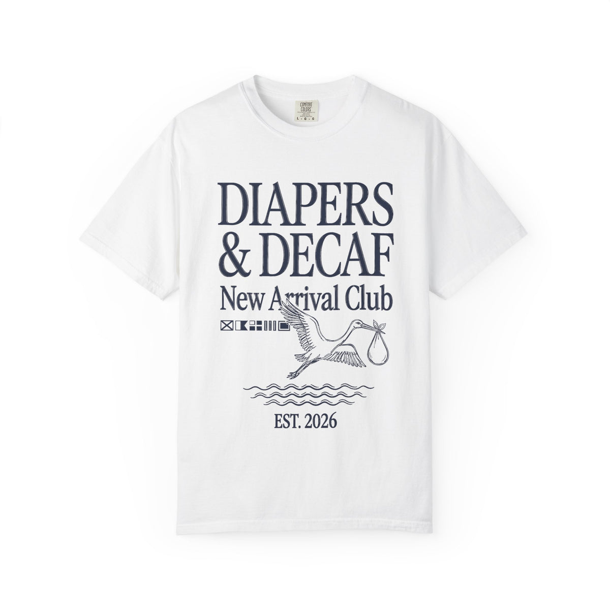 Diapers & Decaf (Nautical) T-shirt