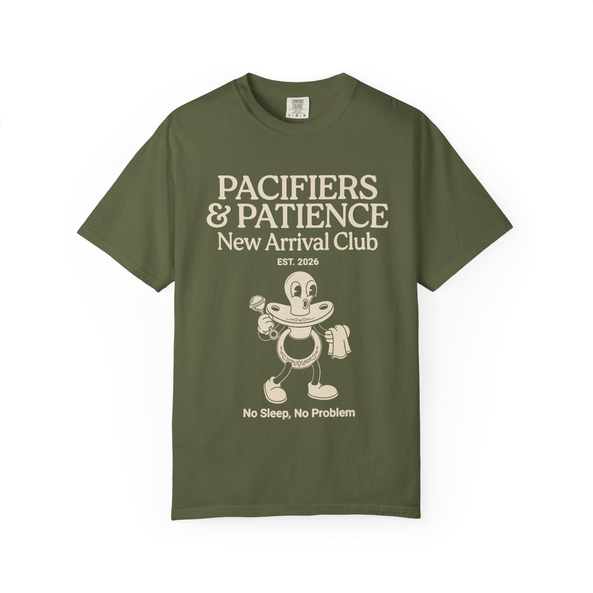 Pacifiers & Patience (Cartoon) T-shirt
