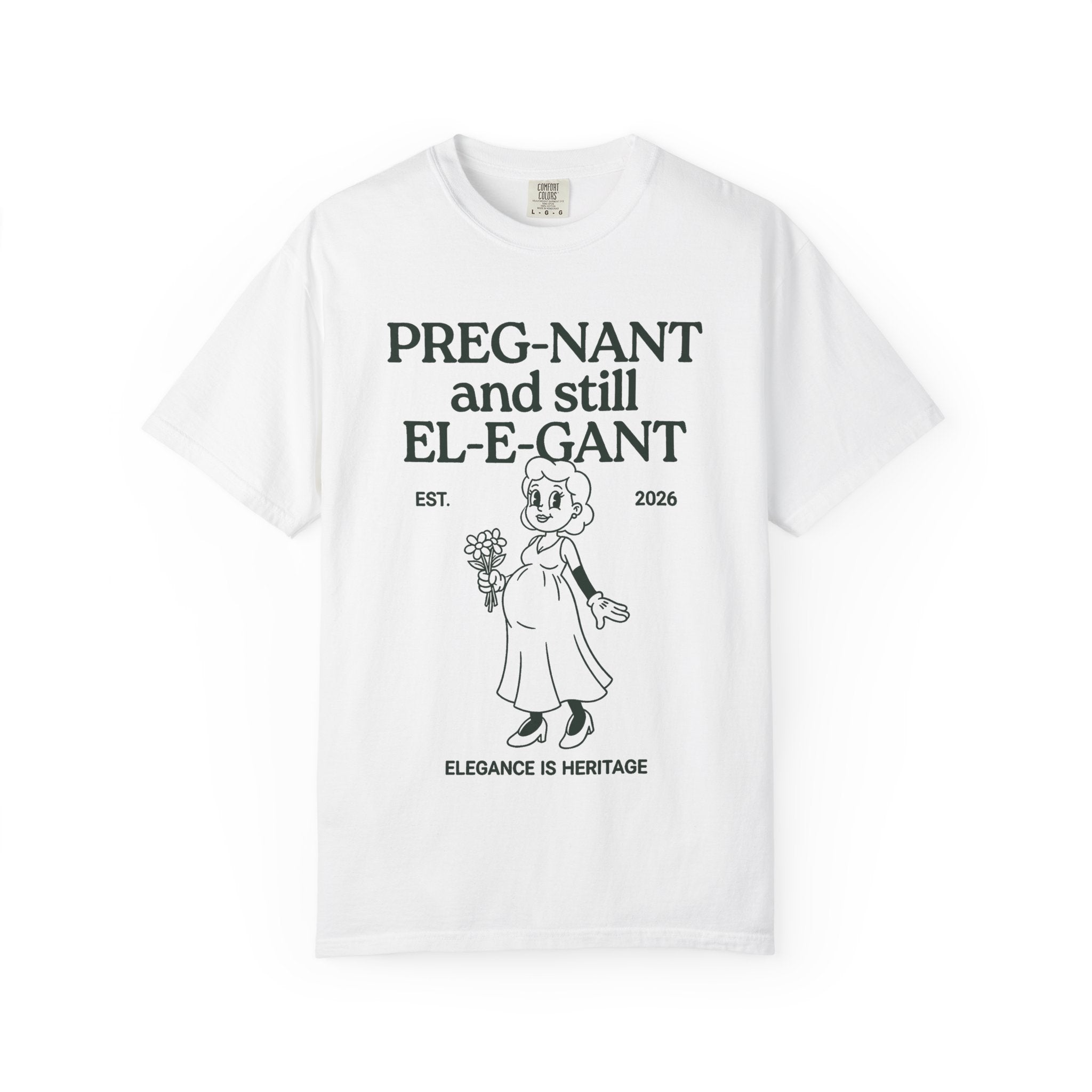 Pregnant & Elegant (Cartoon) T-shirt