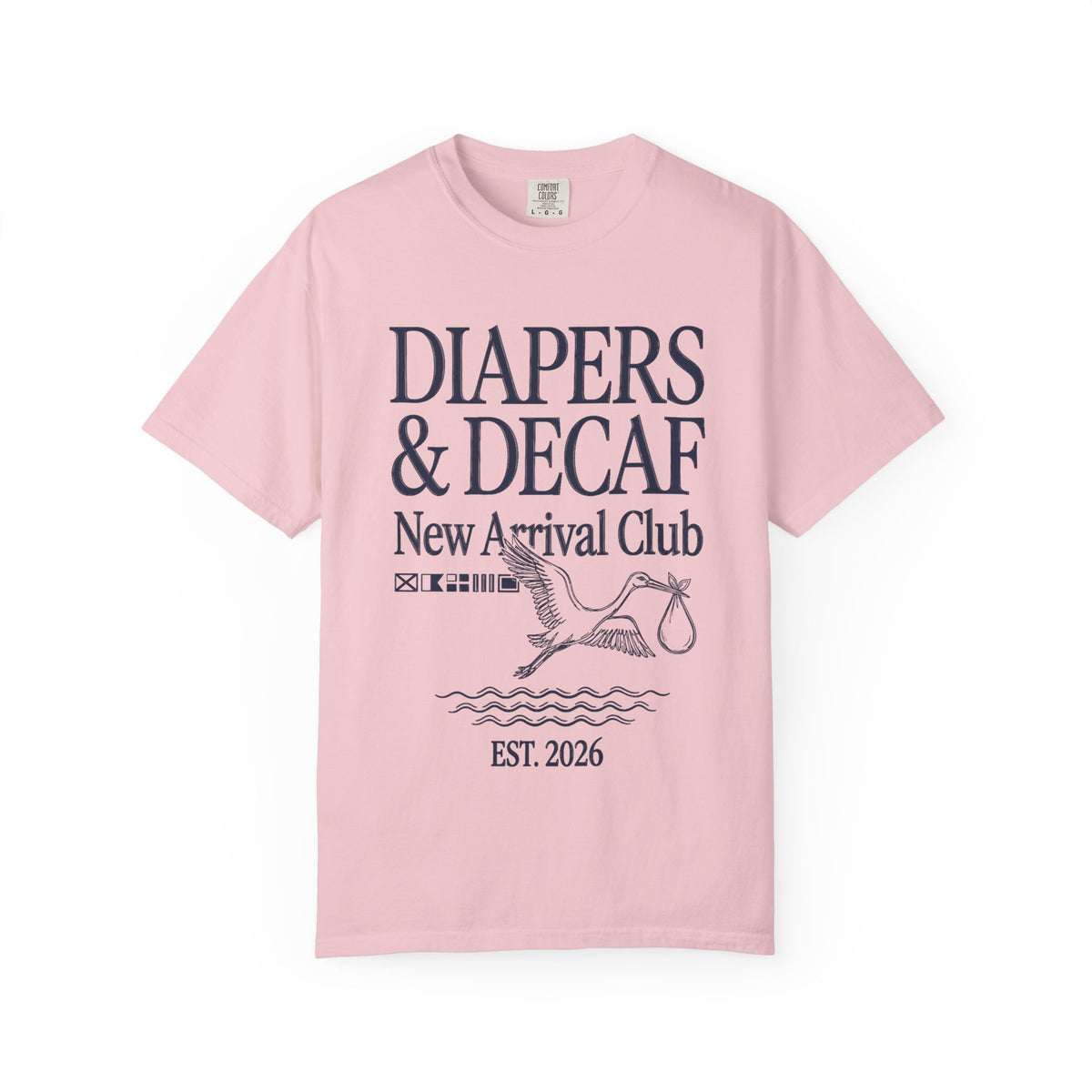 Diapers & Decaf (Nautical) T-shirt