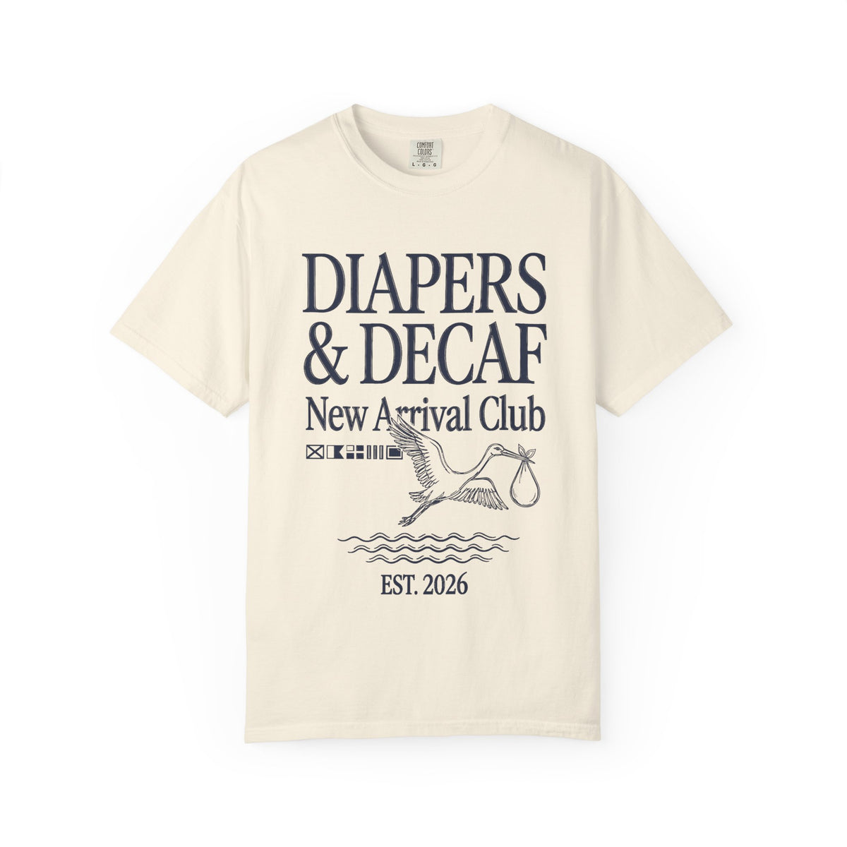 Diapers & Decaf (Nautical) T-shirt