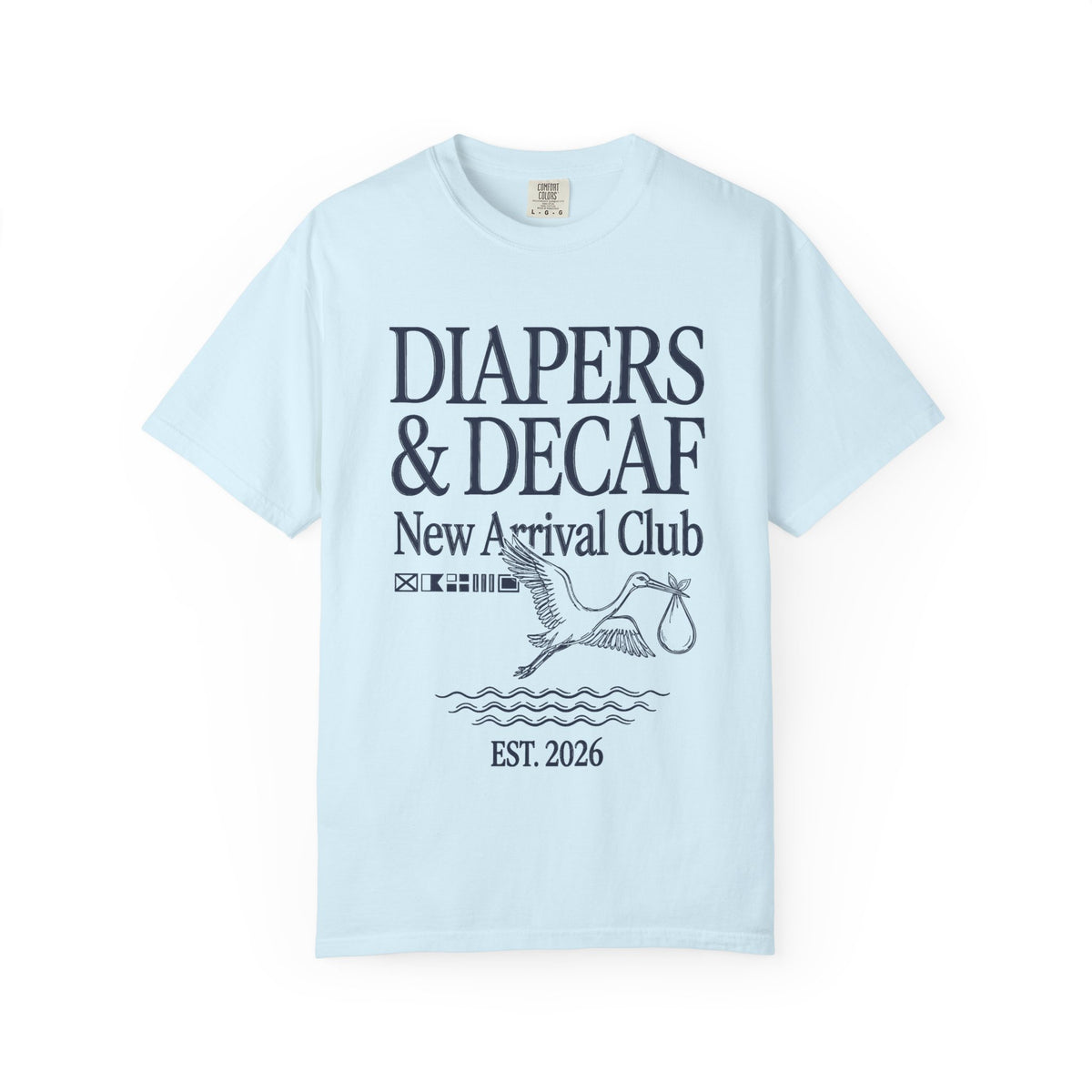 Diapers & Decaf (Nautical) T-shirt