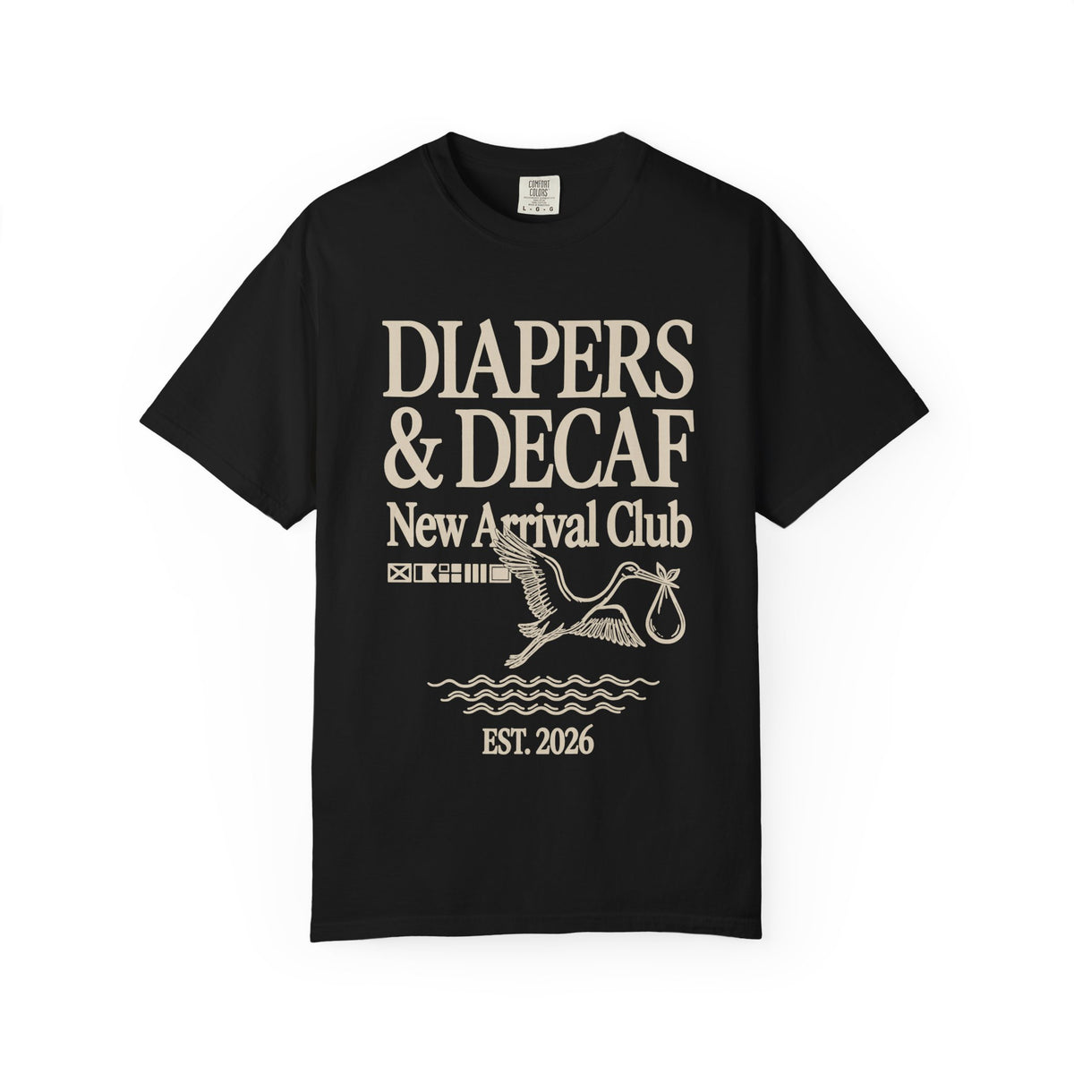 Diapers & Decaf (Nautical) T-shirt