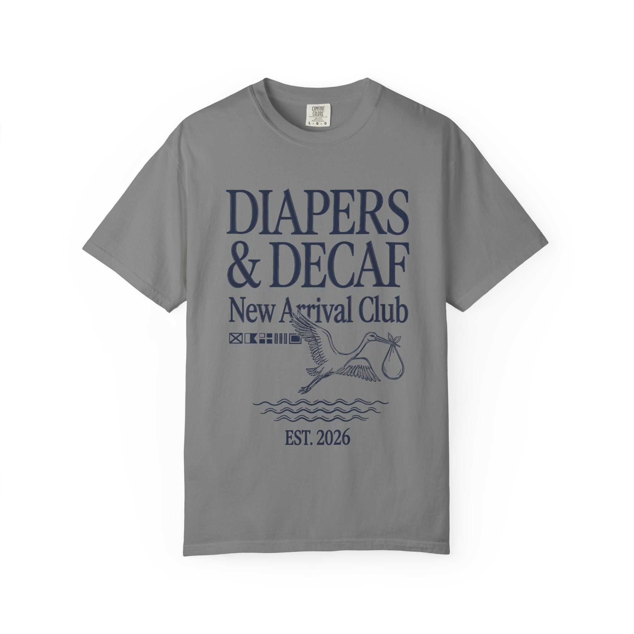 Diapers & Decaf (Nautical) T-shirt