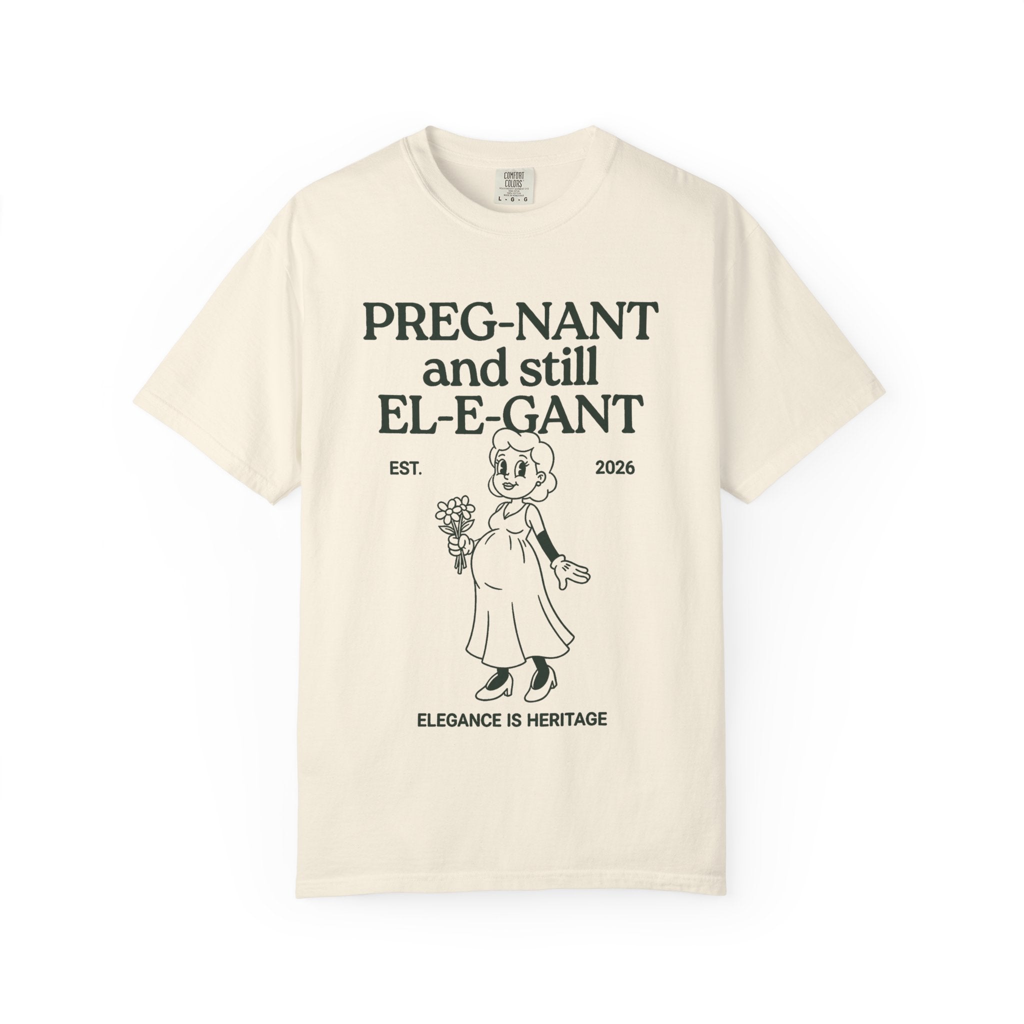 Pregnant & Elegant (Cartoon) T-shirt