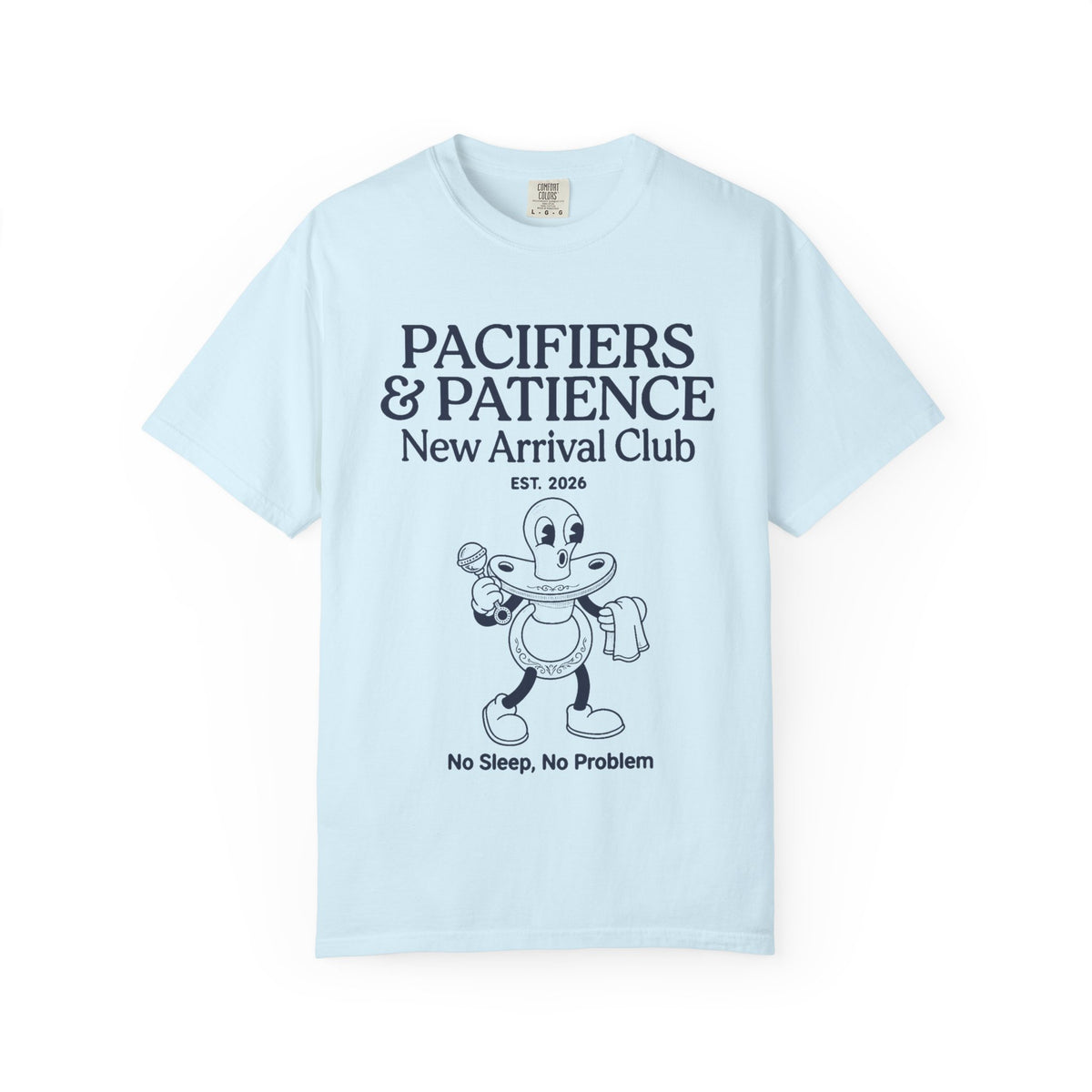 Pacifiers & Patience (Cartoon) T-shirt