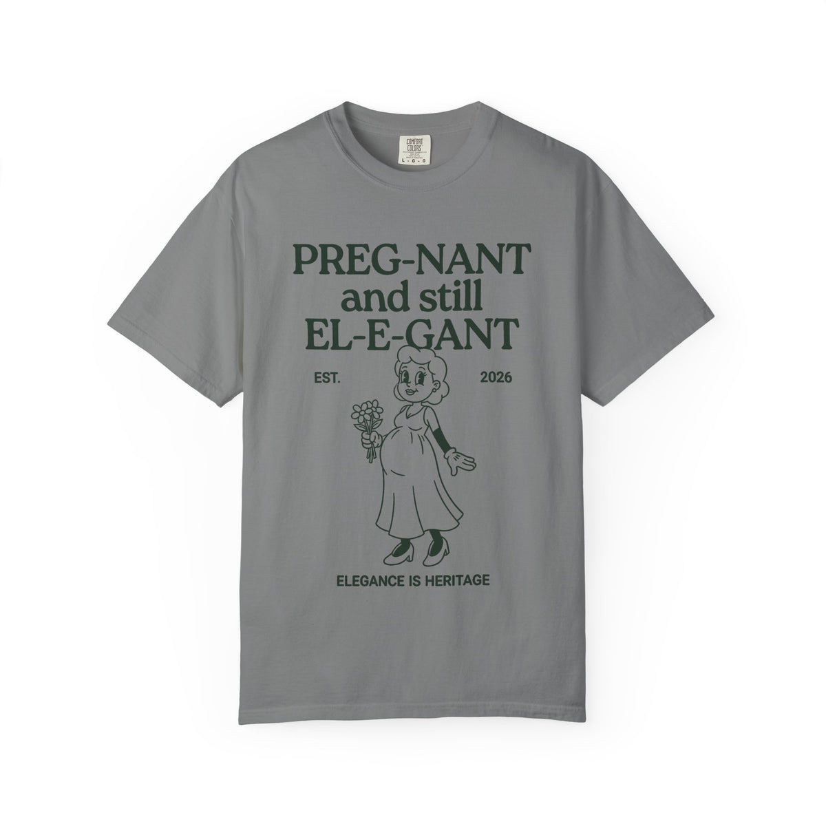 Pregnant & Elegant (Cartoon) T-shirt