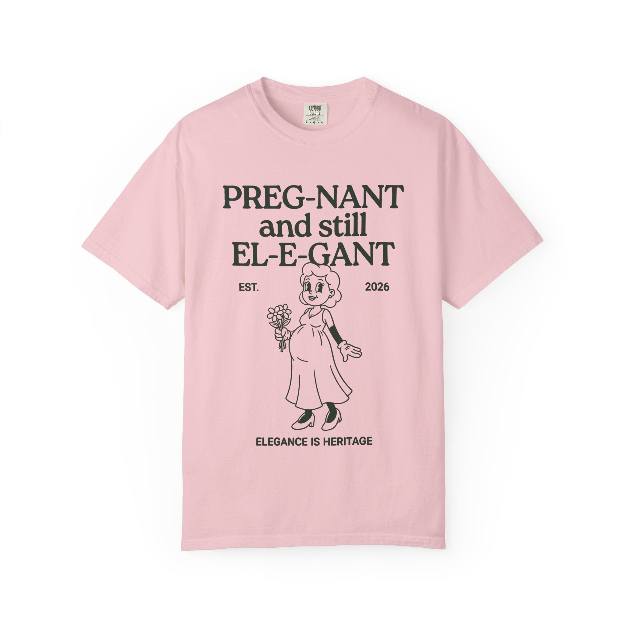 Pregnant & Elegant (Cartoon) T-shirt